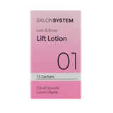Salon System Lash & Brow Lift Lotion Step 1 Sachets, Pack of 15