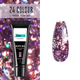 Glittery Builder UV Gel For Quick Extension 04 - Purple Dream