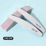 Professional Moon-Style Nail File Set – 80/100/150/180/240 Grit | Manicure & Buffer Tools