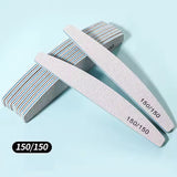 Professional Moon-Style Nail File Set – 80/100/150/180/240 Grit | Manicure & Buffer Tools