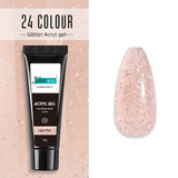 Glittery Builder UV Gel For Quick Extension 20 - Light Pink