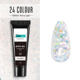 Glittery Builder UV Gel For Quick Extension 21 - Snow Dust