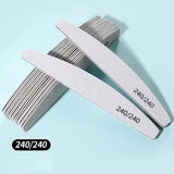Professional Moon-Style Nail File Set – 80/100/150/180/240 Grit | Manicure & Buffer Tools