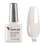 VENALISA Professional UV/LED Soak Off Nail Gel Polish Colour -7.5ml