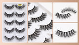5 Pair 3D Mink False Strip Eyelashes Long Thick Soft Fake Eye Lashes