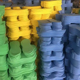 12 Pairs Disposable Flip Flops Foam Pedicure Tanning Spa Slippers