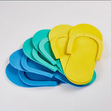 12 Pairs Disposable Flip Flops Foam Pedicure Tanning Spa Slippers