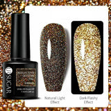 Reflective Glitter Gel Polish Soak Off Nail Gel Varnish UR004