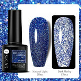 Reflective Glitter Gel Polish Soak Off Nail Gel Varnish UR008