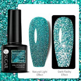 Reflective Glitter Gel Polish Soak Off Nail Gel Varnish UR010