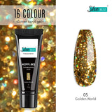 Glittery Builder UV Gel For Quick Extension 05 - Golden World