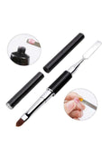 Dual Ended Polygel Acrygel UV Gel Builder Spatula & Brush Nail Art