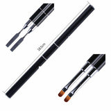 Dual Ended Polygel Acrygel UV Gel Builder Spatula & Brush Nail Art