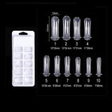 Poly Gel DIY Nail 100 Nail Tips Extension Jelly Crystal Nail Art