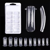 Poly Gel DIY Nail 100 Nail Tips Extension Jelly Crystal Nail Art