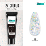 Glittery Builder UV Gel For Quick Extension 21 - Snow Dust