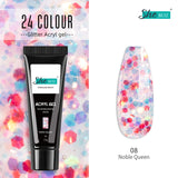 Glittery Builder UV Gel For Quick Extension 08 - Noble Queen