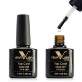 No Wipe Top Coat UV LED Nail Gel Polish VENALISA Soak Off