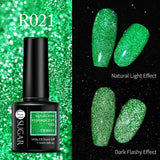 Reflective Glitter Gel Polish Soak Off Nail Gel Varnish Flashing Effect