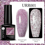 Reflective Glitter Gel Polish Soak Off Nail Gel Varnish Flashing Effect