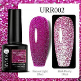 Reflective Glitter Gel Polish Soak Off Nail Gel Varnish Flashing Effect