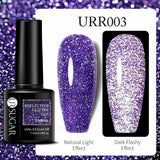 Reflective Glitter Gel Polish Soak Off Nail Gel Varnish Flashing Effect