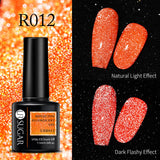 Reflective Glitter Gel Polish Soak Off Nail Gel Varnish Flashing Effect