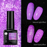 Reflective Glitter Gel Polish Soak Off Nail Gel Varnish Flashing Effect