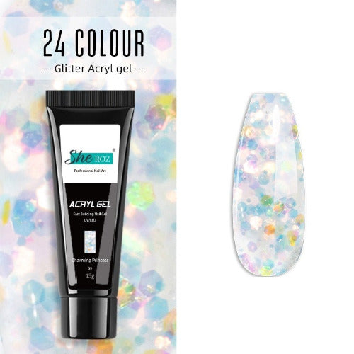 Glittery Builder UV Gel For Quick Extension 09 - Charming Princess