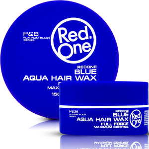 RED ONE Aqua Hair Gel Wax Full Force Maximum Control 150ML - BLUE