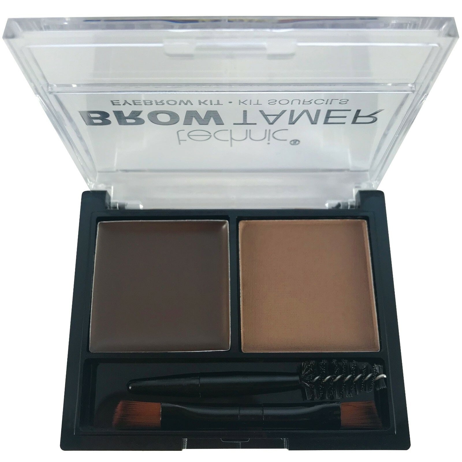 Technic Eyebrow Kit Set Brow Powder & Wax Palette Dark