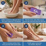 Foot Scrubber Hard Dead-Rough Skin Remover Dual Sided Pedicure - Pumice Pad