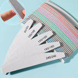 Professional Moon-Style Nail File Set – 80/100/150/180/240 Grit | Manicure & Buffer Tools