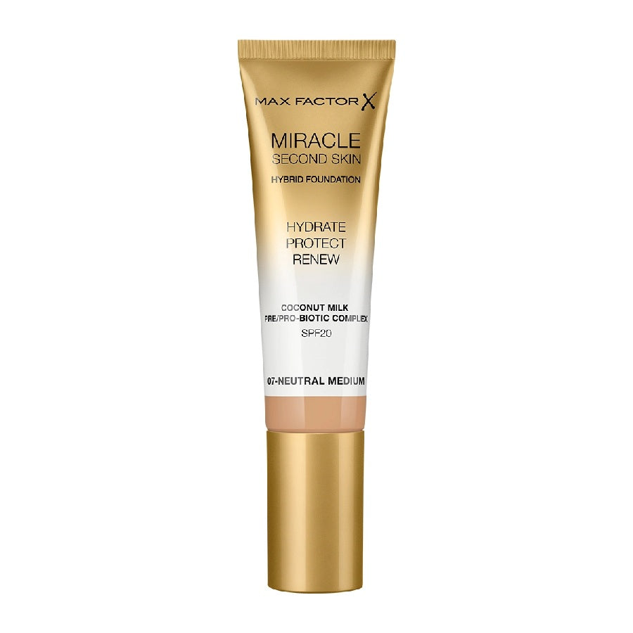 Max Factor Miracle Second Skin Foundation -07 Neutral Medium