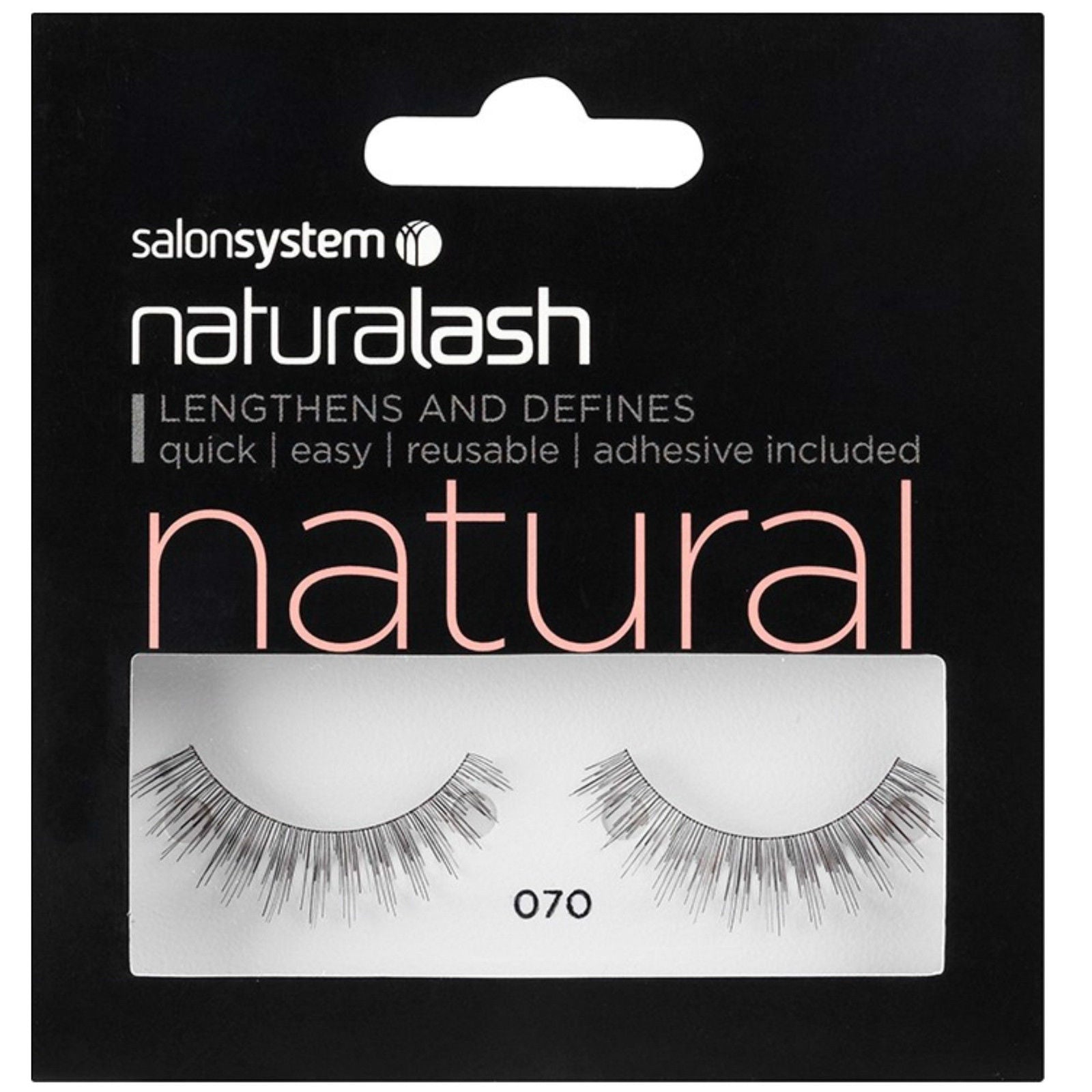 Salon System Naturalash Lashes with Glue - 070