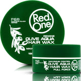 RED ONE Aqua Hair Gel Wax Full Force Maximum Control 150ML - OLIVE AQUA