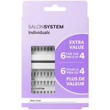 SHORT Individual Eyelashes Black 6 for 4 by Salon System