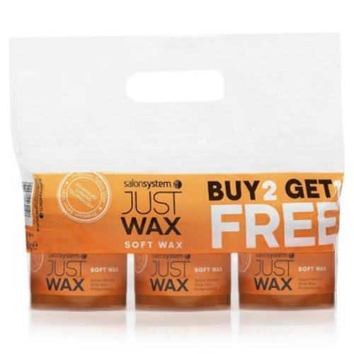 Salon System Just Wax Hair Removal Wax - Soft - PACK OF 8