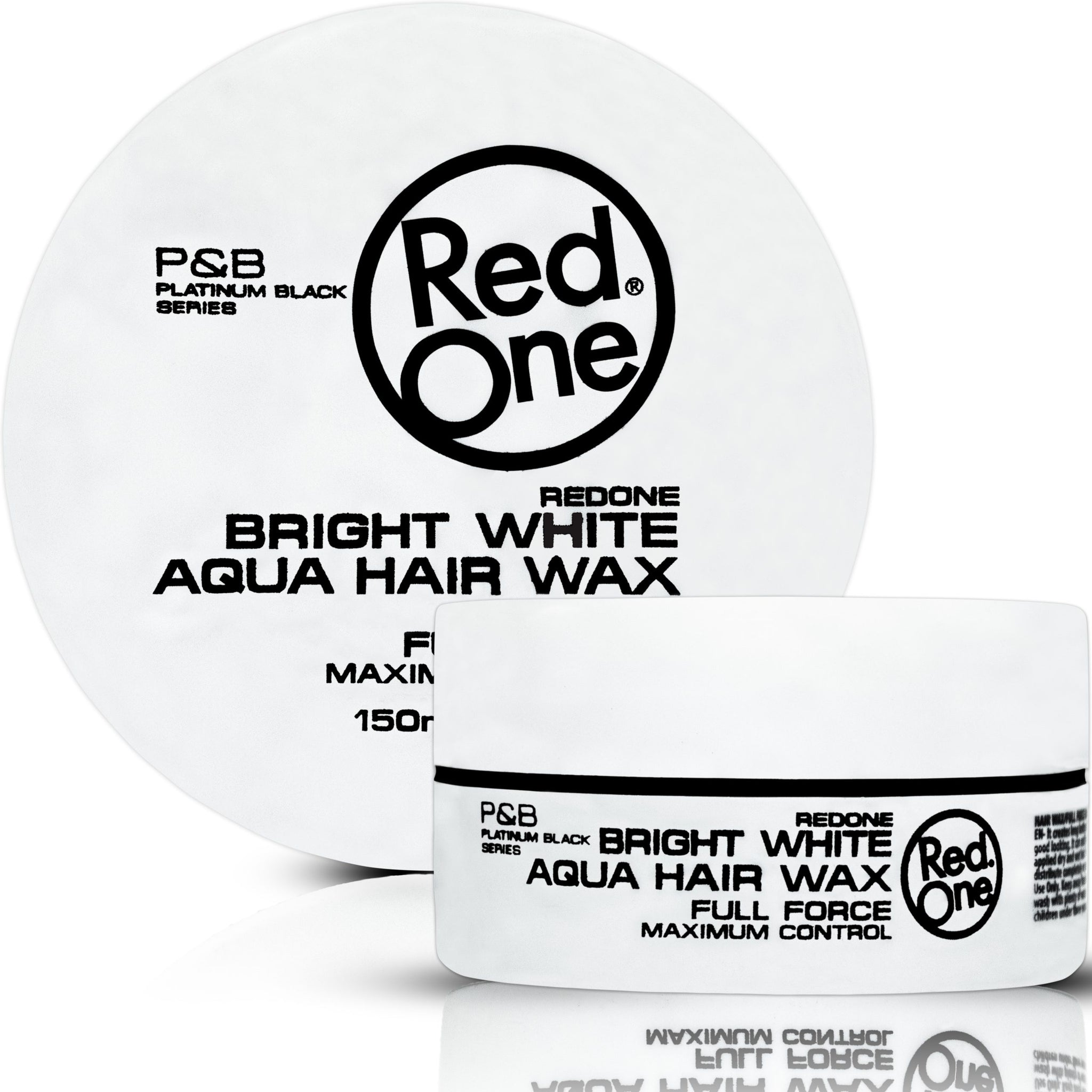 RED ONE Aqua Hair Gel Wax Full Force Maximum Control 150ML - BRIGHT WHITE