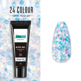 Glittery Poly Builder UV Gel Kit Jelly Crystal Nail Art Quick Extension