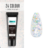 Glittery Poly Builder UV Gel Kit Jelly Crystal Nail Art Quick Extension
