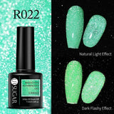 Reflective Glitter Gel Polish Soak Off Nail Gel Varnish Flashing Effect