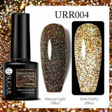 Reflective Glitter Gel Polish Soak Off Nail Gel Varnish Flashing Effect