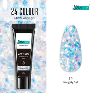 Glittery Builder UV Gel For Quick Extension 19 - Naughty Girl